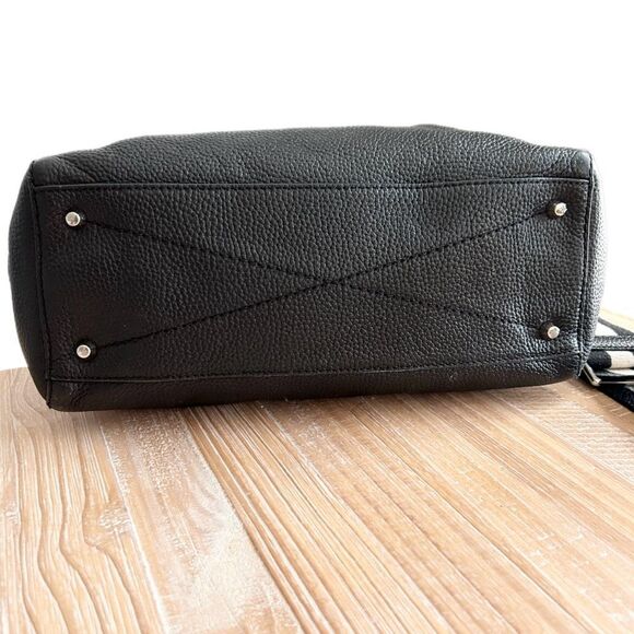 Marc Jacobs Gotham City Tote Crossbody Handbag Black Pebbled Leather - Picture 3 of 16